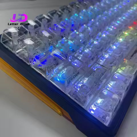 132 Keys Cherry Height Crystal Transparent Keycaps For MX Switch Mechanical Keyboard Blank backlit G