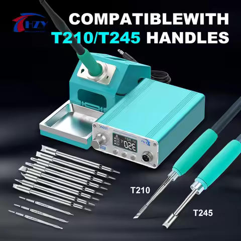 HZY Soldering Station Handle T210/T245 Compatible C210 C245 Soldering Tip Welding Tools Soldering St