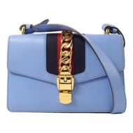 GUCCI 牛皮皮革Sylvie金扣肩背袋