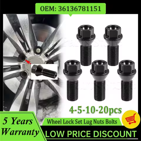4/5/10/20PCS Car Wheel Lug Bolt Nuts New M14x1.25 For BMW 1 3 5 7 Series X1 X3 X5 X6 F20 F30 F07 F25