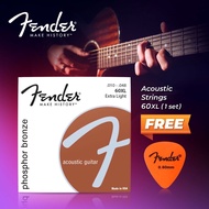 Fender Guitar Strings Acoustic/Electric String Tali Gitar Akustik/Elektrik Fender Strings Gibson