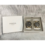 Original Fossil Couple Watch In Gold strap