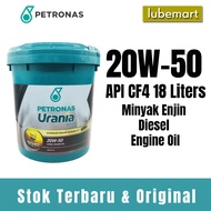 Petronas Urania 800 SAE 20W50 CF4 Diesel Engine Oil (18 liters/1 Pail) 18L