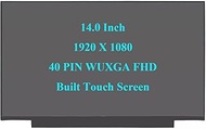 Wzqrps New NV140FHM-T09 V8.1 SD11J53862 5D11J53859 5D11J53861 Replacement Laptop FHD 40 pin 14in LCD