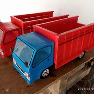 miniatur truk oleng kayu