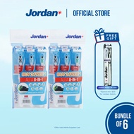 Jordan | Alfa 8-in-1 Soft Toothbrush 2+1 Multi-Pack | Bundle of 6