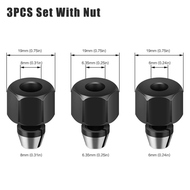 6mm 6.35mm 8mm Collet Chuck Engraving Trimming Machine With Nut Router Bit Adapter Electric Router M