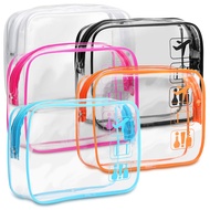 TSA Approved Toiletry Bag 5 Pack Clear Toiletry Bags - Quart Size Travel Bag, Clear Cosmetic Makeup 