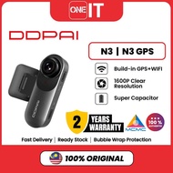 DDPai Dash Cam Mola N3 1600P HD GPS Vehicle Drive Auto Video DVR Android Wifi Smart Connect 2 YEAR W