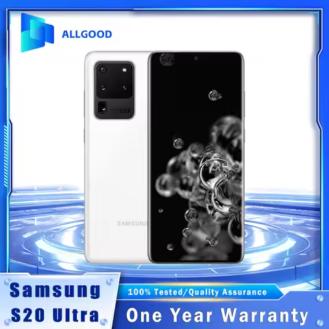 Samsung Galaxy S20 Ultra 5G G988U1 12GB 128GB 6.9 Inch 120Hz Dynamic AMOLED Snapdragon 865 NFC Octa-