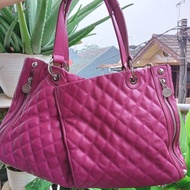 Second - tas branded - Se*bonia - pink, kulit asli, ada noser, mulus