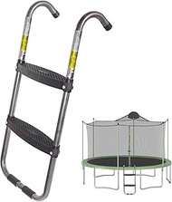 Trampoline Ladder 2-Steps, Trampoline Steps with Wide Steps, Skid-Proof Steps Universal Hook, UV Tre