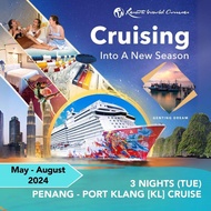 [Resorts World Cruises] [Launch Promo: Buy 1 FREE 1 + up to 75% off 3rd / 4th person] 3 Nights Penang - Port Klang (KL) (Tue) on Genting Dream (May - Aug 2024)