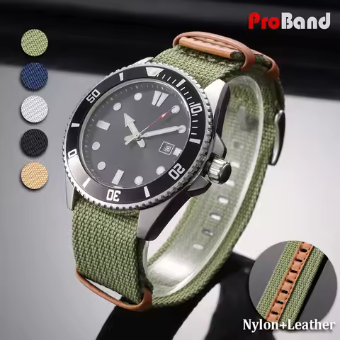 20mm 22mm Ribbed Nylon Watch Straps for Hamilton Khaki Field Men Sports Watchband Green Black Grey B