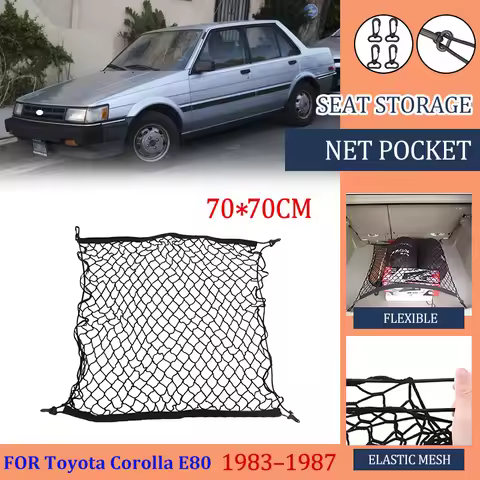 Car Trunk Net For Toyota Corolla E80 Levin Sprinter Trueno AE85 AE86 Chevrolet Nova 1983 1984 1985 1