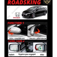 HONDA CIVIC FD FD1 FD2 AUTO FLIP FOLDING SIDE MIRROR FOLD TILT 30% DOWN WITH BUZZER