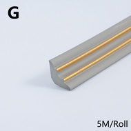 Kaf ใหม่สติกเกอร์ปิดร่องบนพื้นแถบตกแต่งเพดานแบบมีกาวในตัวสติ๊กเกอร์ติดผนังขอบแถบยาง NBR กันน้ำสายคาด