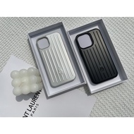 rimowa Phone Case Suitable For Apple iPhone14 Series Solid Color Aluminum Alloy Simple Protective Hard