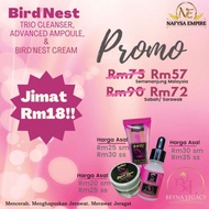 Beyna Legacy - Birdnest Cream (BNC) + Birdnest Advance Ampoule (BNAA) + Birdnest Trio Cleanser (BNTC