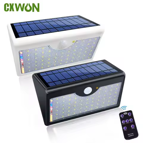 1300LM Super Bright Solar Wall Light Outdoor Waterproof Motion Sensor 60 LED Solar Lamp for Garden G