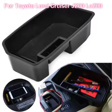 Car Armrest Storage Box Center Console Organizer For Toyota Land Cruiser J200 Lc200 For Lexus Lx570 