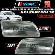 ( PRE-ORDER ) Toyota Corolla SEG AE100 AE101 EE100 1992 - 1995 Glass Headlamp Clear Lens ( 1pc )