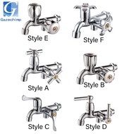 Gazechimp Plastic Water Faucet Tap Wall Mounted Basin Sink Dual Handle Replacement for Yard Lawn Kit