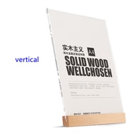 menu board for milktea Acrylic frame a3 A6 A5 A4 Acrylic Display Rack Wooden Ordering Card Table Hol