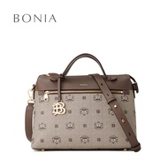 Bonia Ebony Ariel Structured Satchel Bag