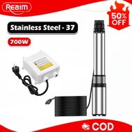 REAIM Submersible Pump 2HP Water Pump Deep Well Pure Copper Submersible Pump with Control Box