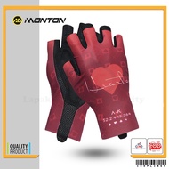 MONTON HEART RED CYCLING GLOVES ORIGINAL