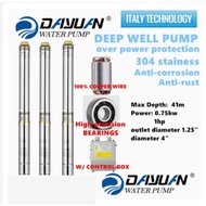 DAYUAN [[1HP ]] 4' CASE SUBMERSIBLE DEEP WELL PUMP 100% COPPER