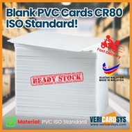 [RM0.60/pc] Blank PVC Card CR80/ Blank Plastic Card/ Blank Plastic Credit Card Size/ Kad Kosong -VER