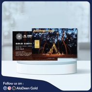 AlaDeen Gold®️ 1gram Exclusive Gold Bar 999.9Au (The Purest Gold)