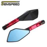 SEMSPEED CNCรถจักรยานยนต์ด้านหลังกระจกมองหลังด้านข้างกระจกสำหรับยามาฮ่าMT-01 MT-03 MT-07 MT-09 MT-10