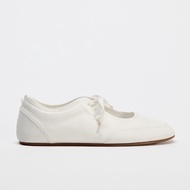 NEW original ZARAˉ 2024 Autumn New British Style Fashion Shallow Mouth Ballet Flat Lace Flat Heel Ca