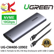 UGREEN USB-C FEMALE TO M.2 NVME (10GBPS) / M.2 SATA NGFF (5GBPS) / M.2 SATA / NVME (10GBPS) SSD ENCL