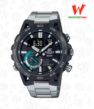 casio EDIFICE ของแท้ นาฬิกาผู้ชาย Bluetooth สายสเตนเลส สายยาง ECB-40 :: รุ่น ECB-40D-1A ECB-40DB-1A 