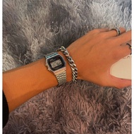 Casio Classic Retro Small Gold Watch Waterproof Digital Silver Watch A158WA-N1D/A168WG-9