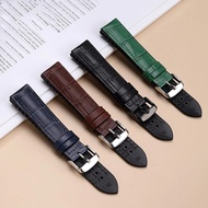 Cowhide Silicone Watch Strap 19mm 20mm 21mm 22mm Men Women Waterproof for IWC Seiko Longines Series 