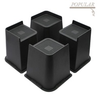 POPULAR 4 Pcs/Set Bed Risers, Support Heavy-Duty Oversized Furniture Risers, Professional 1-6 Inch B