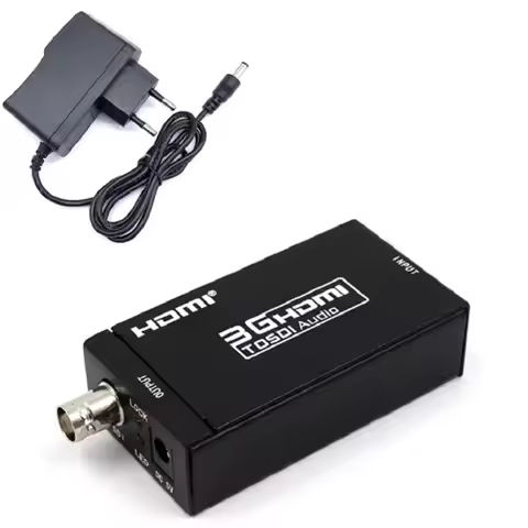 HDMI to SDI Converter SDI to HDMI Audio Video Adapter 720P 1080P HDMI to BNC Support SD HD 3G-SDI fo
