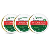 OWELL NATURALS Draw Salve–3oz Natural Powerful for ingrown Hair, Boil, Splinter Remover, Bug Spider 