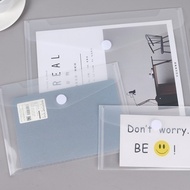 Next Day Thickened Transparent File Bag A4 A5 A6 Velcro Information Collection Portable Waterproof S