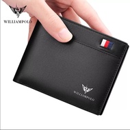 William Original Premium Leather Men's Bifold Wallet POLO - Cool Distro Men's Wallet - Luxury Men's 