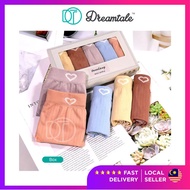 Dreamtale Women Panties Underwear LOVE 5 Pcs Panties Set Cotton Spandex Ladies Panties Seluar Dalam 