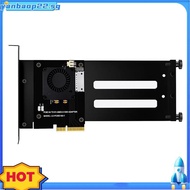 PCIe 5.0 Gen5 X4 to EDSFF E1.S/E3.S SSD Adapter Card, PCI-E 5.0 4X to U.2 U.3 Hard Drives Adapter wi