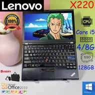 (💚)Laptop Lenovo SECOND Thinkpad X220 Core I5 GEN2/GEN3 Ram 4GB HDD