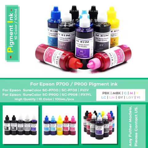 T46S T47A Refill ink kits Pigment Ink For EPSON P700 P900 P704 P706 P708 PX1V P904 P906 P908 PX1VL P