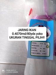 Jaring ikan 0.40 70md/80yds yoko UKURAN TINGGAL PILIH pukat ikan jaring ikan senar jaring ikan murah
